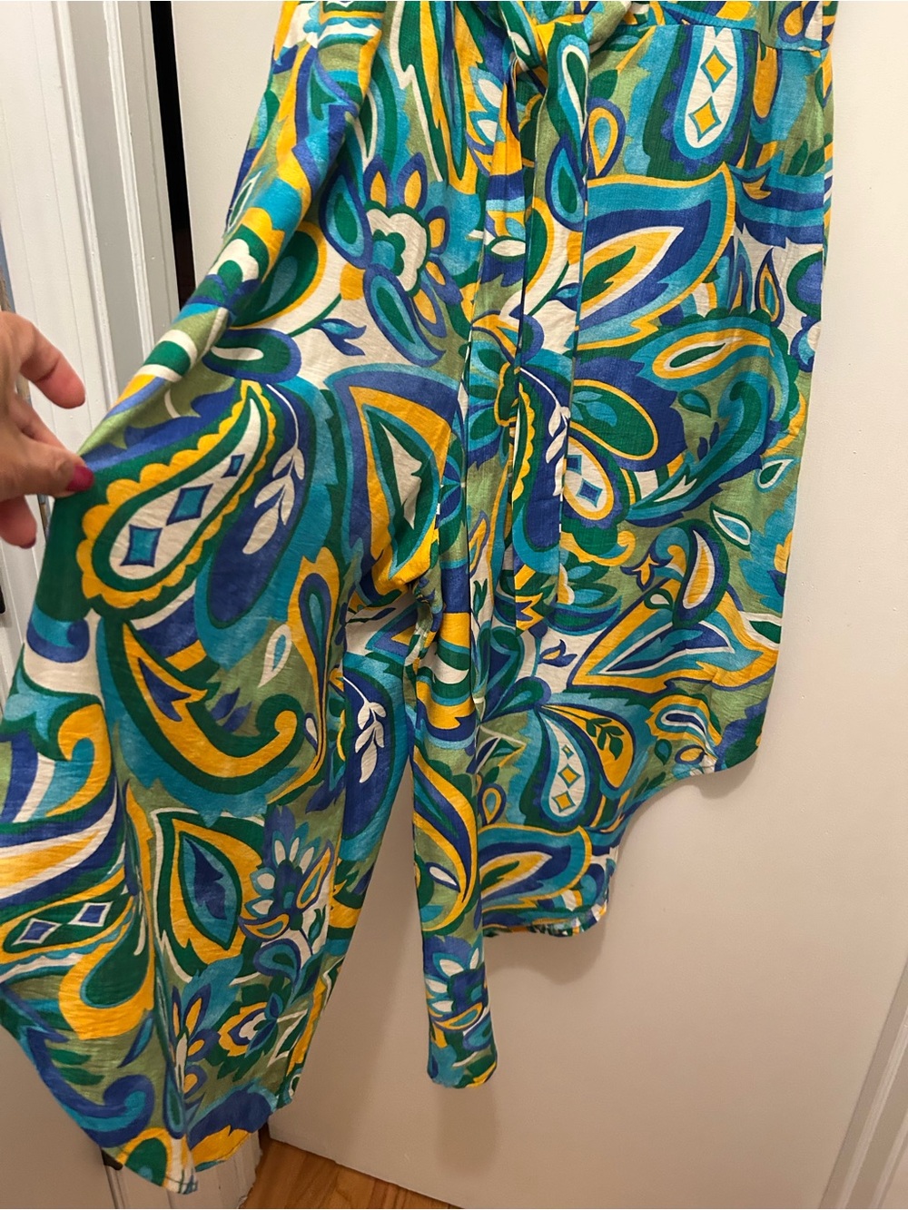 NWT MSK Petite Printed Tie-Waist Wide-Leg Jumpsuit - Picture 4 of 9